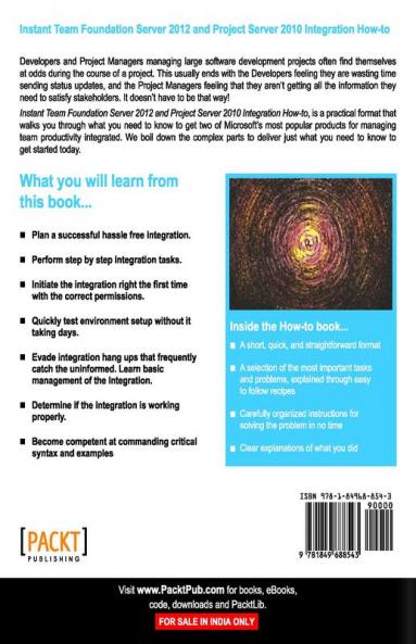 Instant Team Foundation Server 2012 and Project Server 2010 Integration How-to