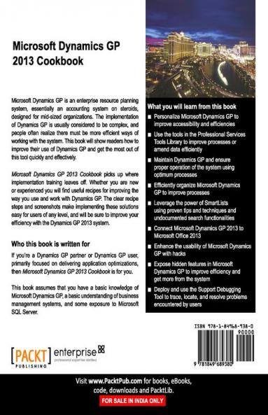 Microsoft Dynamics GP 2013 Cookbook
