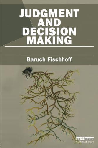 Judgment and Decision Making