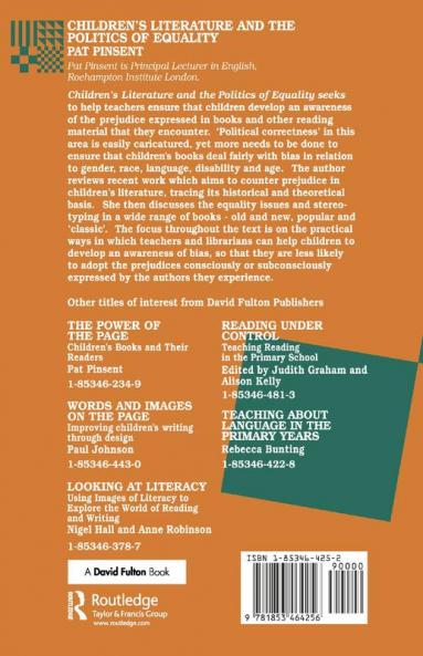 Childrens Literature and the Politics of Equality