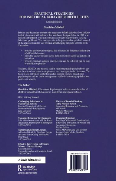 Practical Strategies for Individual Behaviour Difficulties