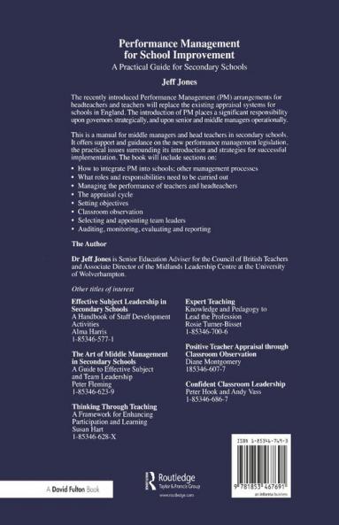 Performance Management for School Improvement