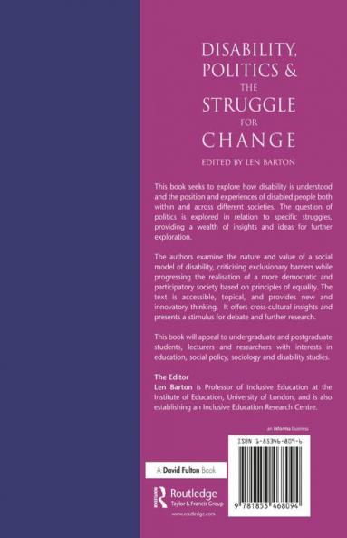 Disability Politics and the Struggle for Change