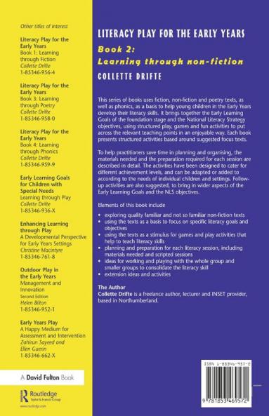 Literacy Play for the Early Years Book 2