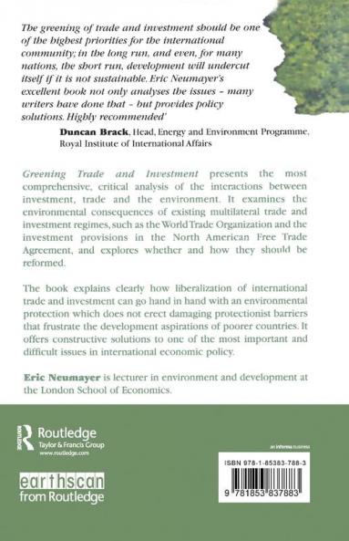 Greening Trade and Investment