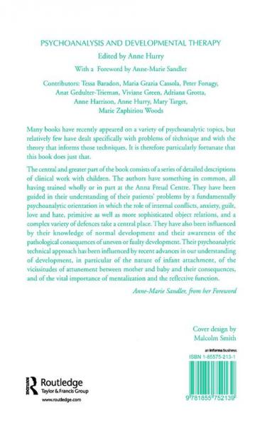 Psychoanalysis and Developmental Therapy