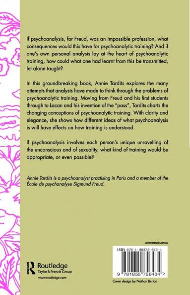 Trainings of the Psychoanalyst