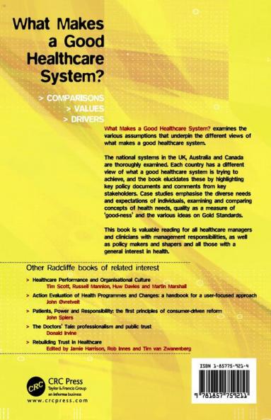 What Makes a Good Healthcare System?
