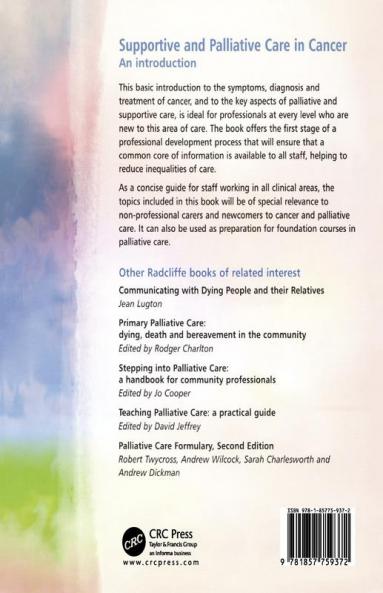 Supportive and Palliative Care in Cancer