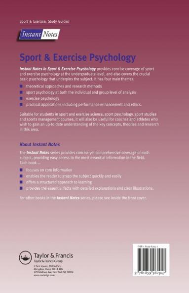 BIOS Instant Notes in Sport and Exercise Psychology