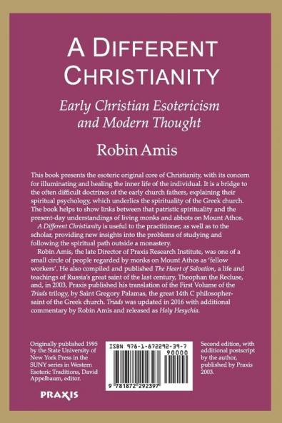 A Different Christianity: Early Christian Esotericism and Modern Thought