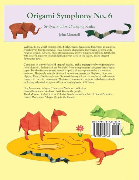Origami Symphony No. 6: Striped Snakes Changing Scales