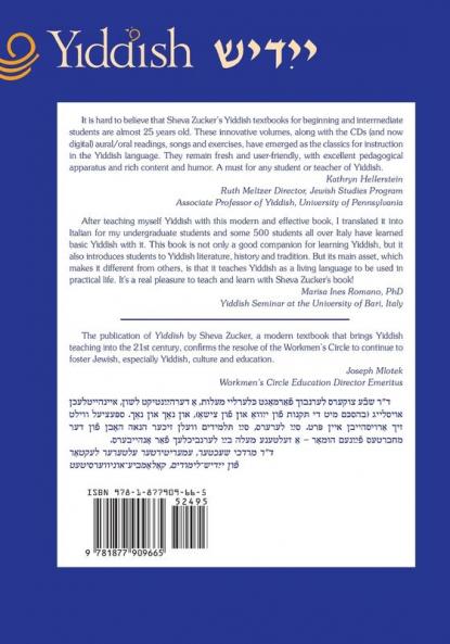 Yiddish: An Introduction to the Language Literature and Culture Vol. 1