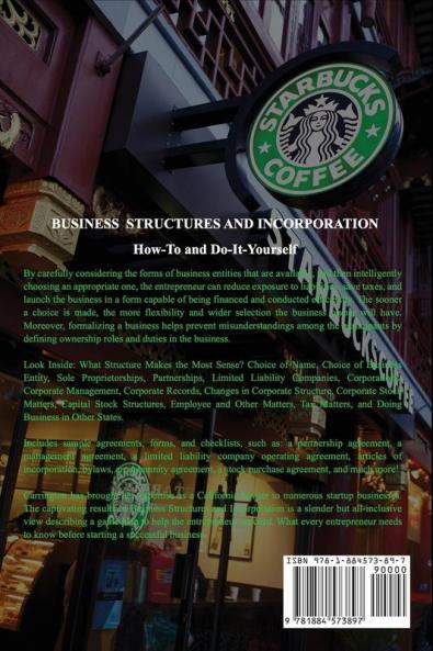 Business Structures and Incorporation