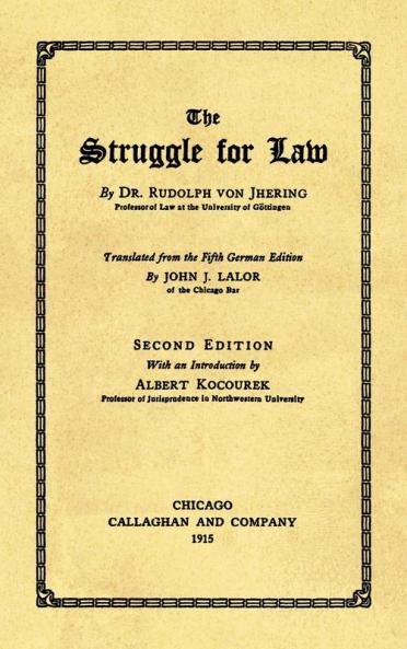The Struggle for Law [1915]