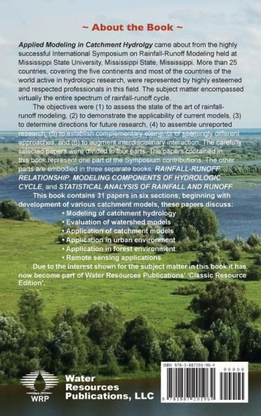 APPLIED MODELING IN CATCHMENT HYDROLOGY