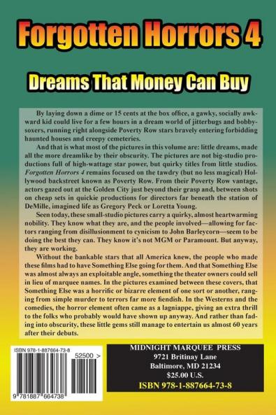 Forgotten Horrors 4: Dreams That Money Can Buy