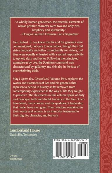 May I Quote You General Lee? (Volume 2)