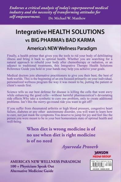 Integrative Health Solutions Vs Big Pharma's Bad Karma: America's New Wellness Paradigm