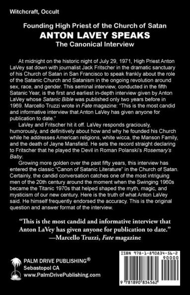 Anton LaVey Speaks