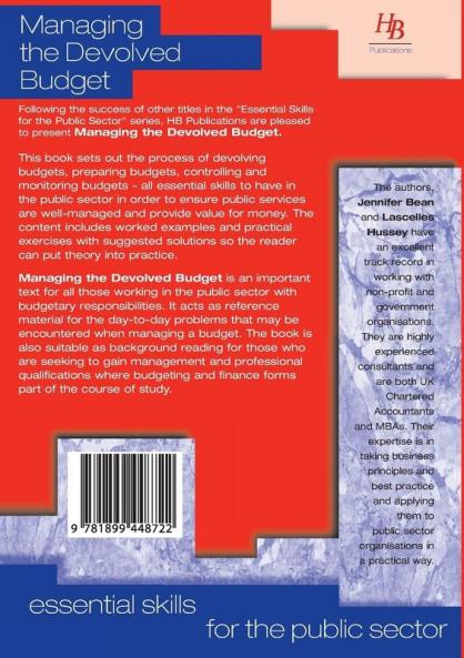 Managing the Devolved Budget (Essential skills for the public sector)