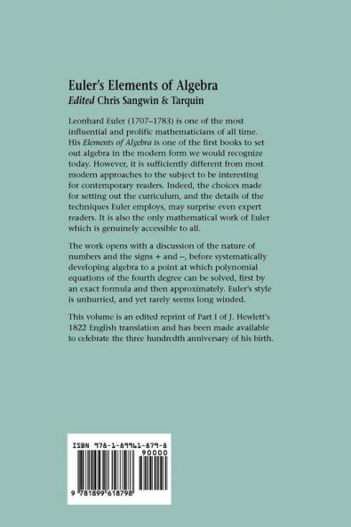 Euler's Elements of Algebra