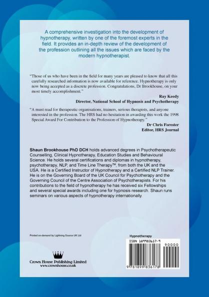 Hypnotherapy Training: An Investigation into the Development of Clinical Hypnosis Training Post 1971