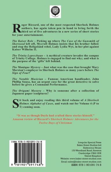 A Sherlock Holmes Alphabet of Cases Volume 3 (K to O)