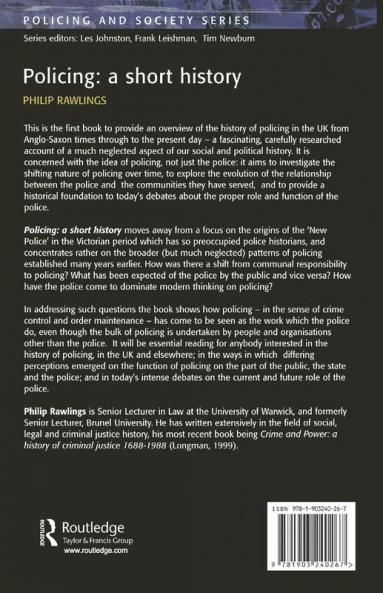 Policing: A Short History