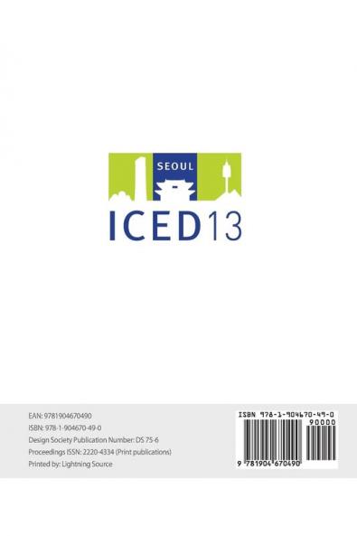 Proceedings of ICED13 Volume 6: Design Information and Knowledge