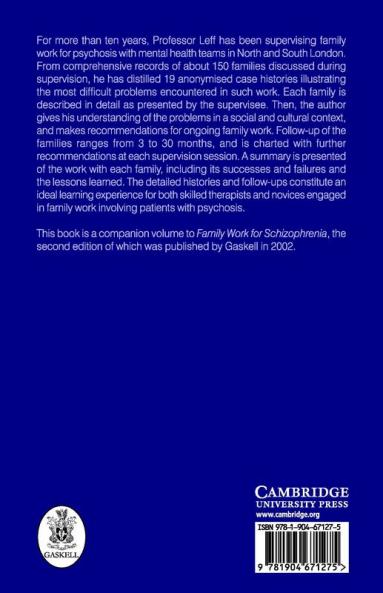 Advanced Family Work for Schizophrenia