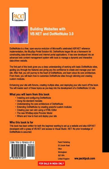 Building Websites with VB.NET and Dotnetnuke 3.0