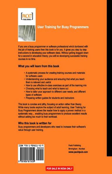 User Training for Busy Programmers