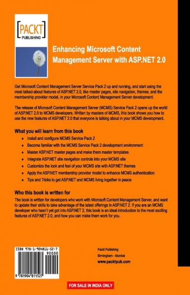 Enhancing Microsoft Content Management Server with ASP.Net 2.0