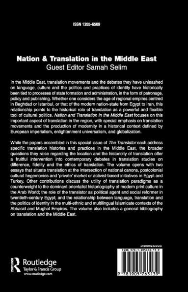 Nation and Translation in the Middle East