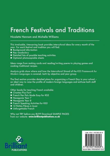 French Festivals and Traditions - Activities and Teaching Ideas for KS3