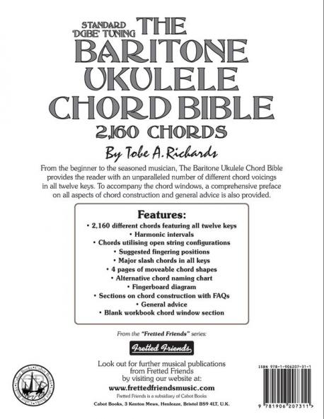 The Baritone Ukulele Chord Bible: DGBE Standard Tuning 2160 Chords