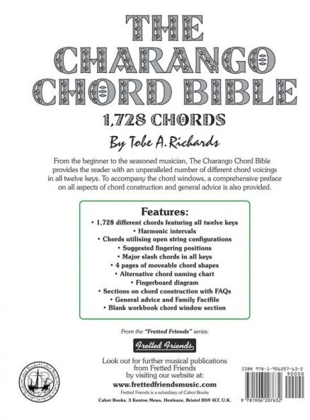 The Charango Chord Bible: GCEAE Standard Tuning 1728 Chords: FFHB02 (Fretted Friends)
