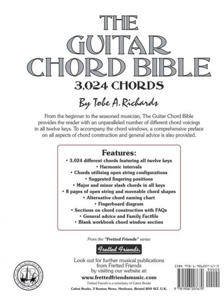 The Guitar Chord Bible: Standard Tuning 3024 Chords: FFHB35 (Fretted Friends Series)
