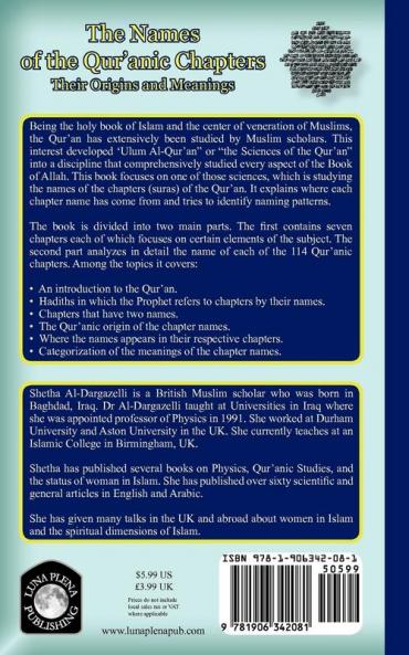 The Names of the Qur'anic Chapters: Their Origins and Meanings