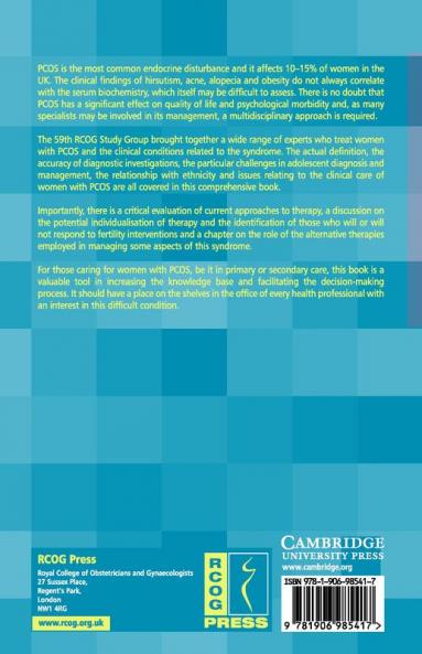 Current Management of Polycystic Ovary Syndrome