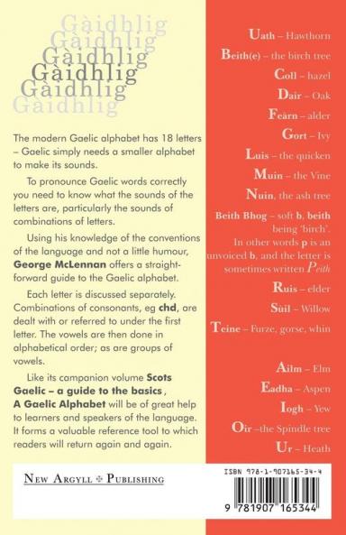 A Gaelic Alphabet: a guide to the pronunciation of Gaelic letters and words