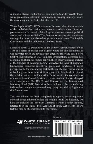 LOMBARD STREET - Revised and Updated New Edition Includes The 1844 Bank Charter Act