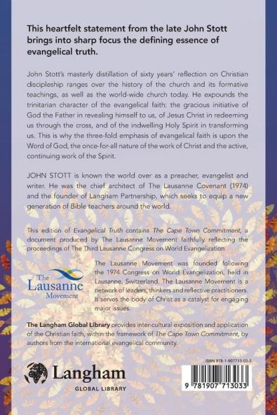 Evangelical Truth: A Personal Plea for Unity Integrity and Faithfulness (Global Christian Library)