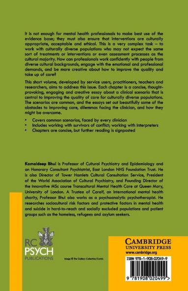 Elements of Culture and Mental Health