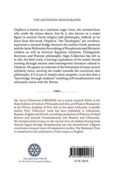 Orpheus and the Roots of Platonism