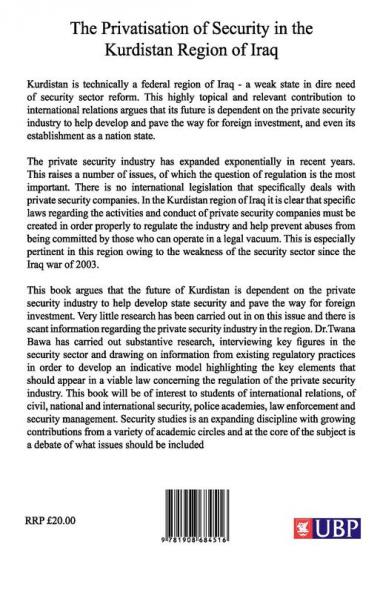 The Privatisation of Security in the Kurdistan Region of Iraq