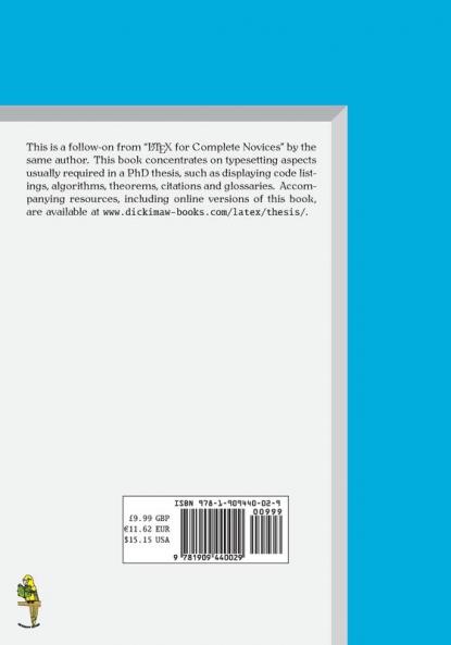 Using Latex to Write a PhD Thesis