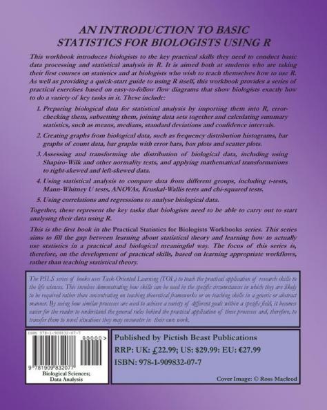 An Introduction to Basic Statistics for Biologists using R: 1 (Practical Statistics for Biologists Workbooks)
