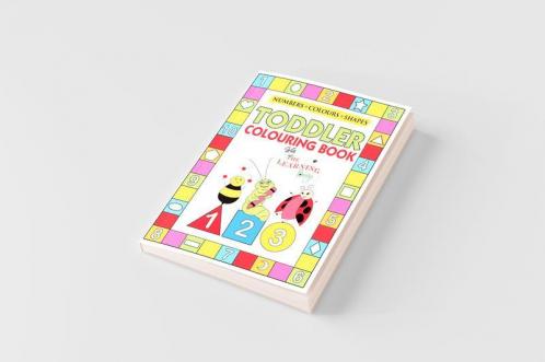 My Numbers Colours and Shapes Toddler Colouring Book with The Learning Bugs